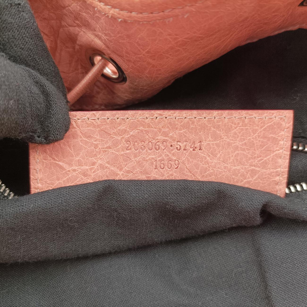 Pre-owned Balenciaga Pompon Pink Lambskin  shoulderbag | stylenewstar