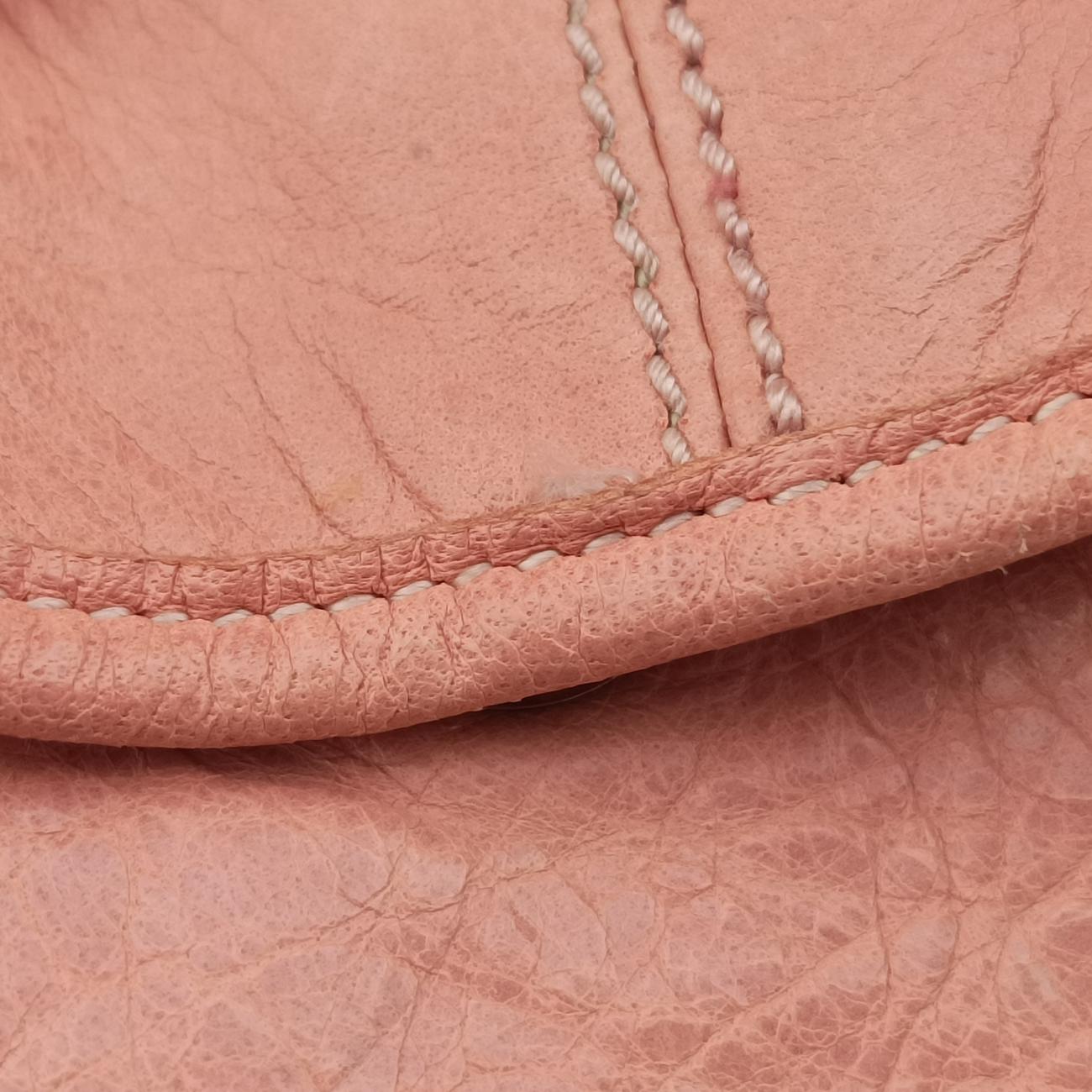 Pre-owned Balenciaga Pompon Pink Lambskin  shoulderbag | stylenewstar