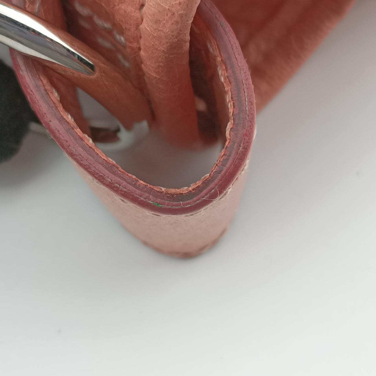 Pre-owned Balenciaga Pompon Pink Lambskin  shoulderbag | stylenewstar