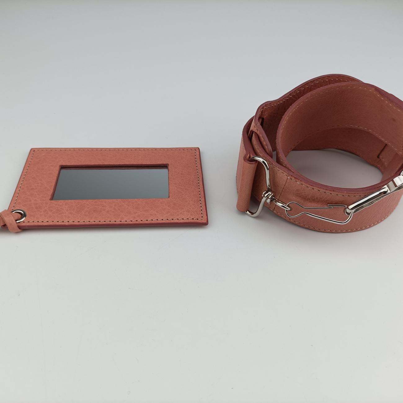 Pre-owned Balenciaga Pompon Pink Lambskin  shoulderbag | stylenewstar