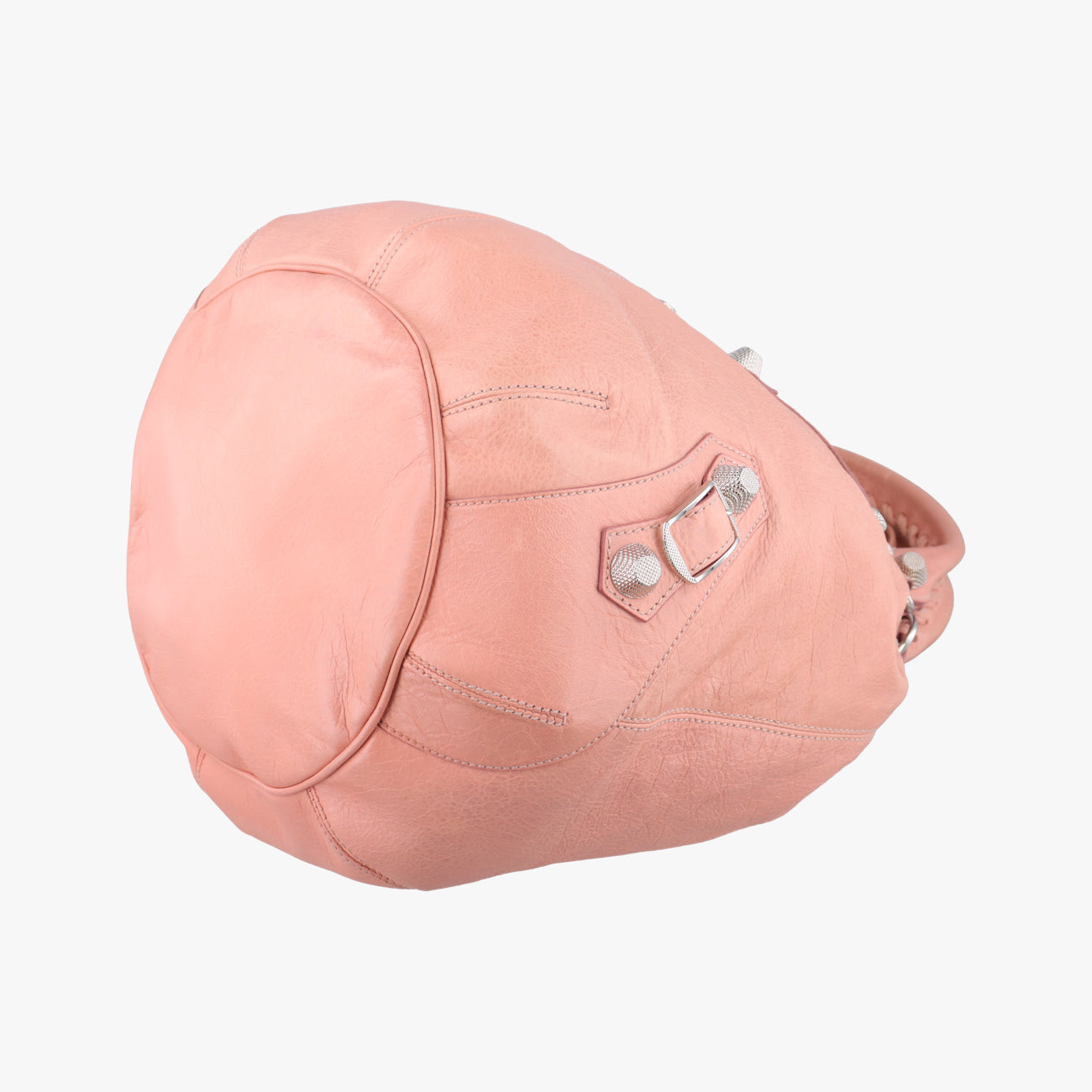 Pre-owned Balenciaga Pompon Pink Lambskin  shoulderbag | stylenewstar