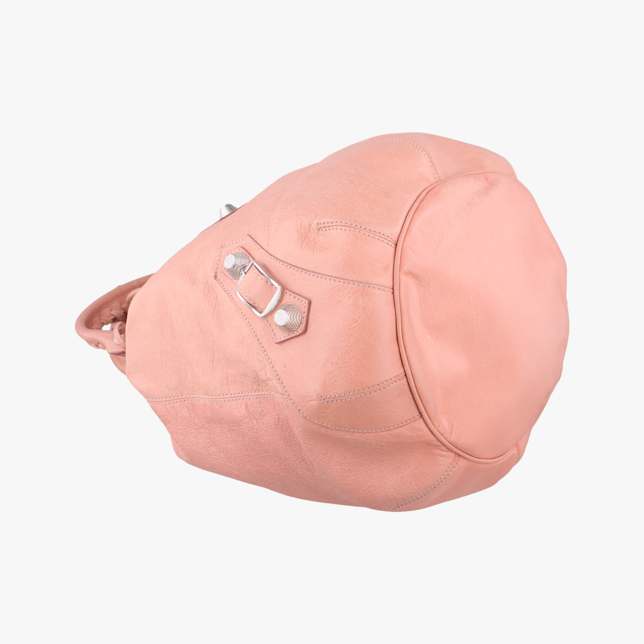 Pre-owned Balenciaga Pompon Pink Lambskin  shoulderbag | stylenewstar