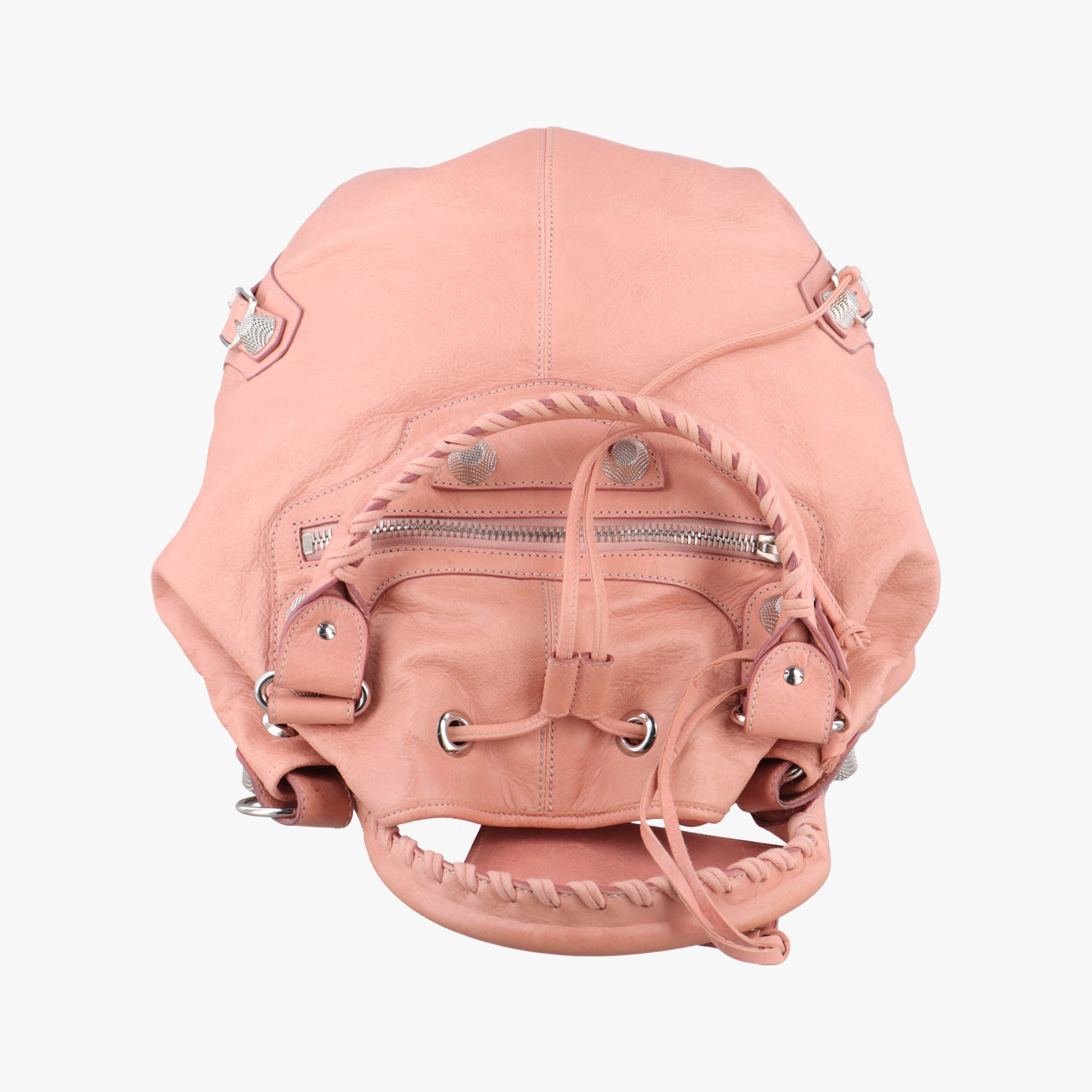 Pre-owned Balenciaga Pompon Pink Lambskin  shoulderbag | stylenewstar