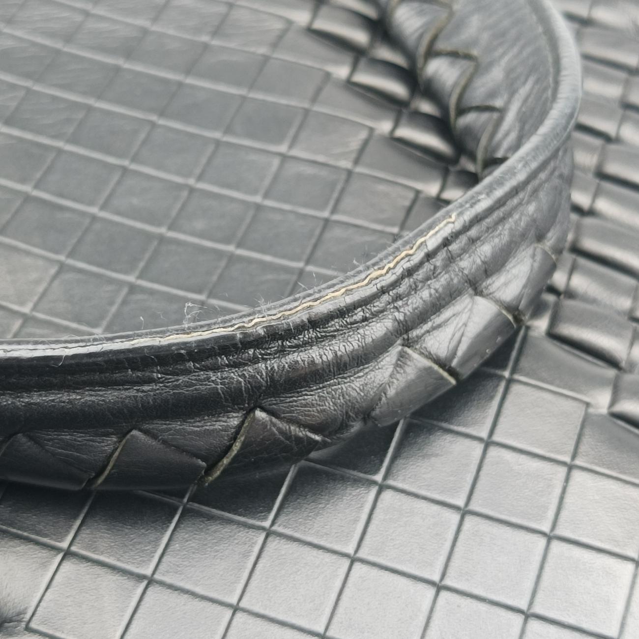 Pre-owned Bottega Veneta Intrecciato Black lambskin  handbag | stylenewstar