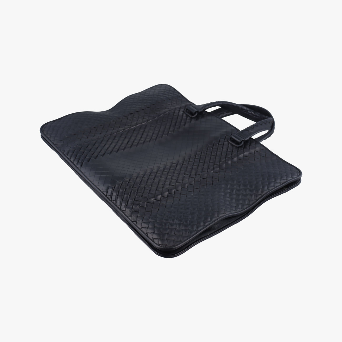 Pre-owned Bottega Veneta Intrecciato Black lambskin  handbag | stylenewstar