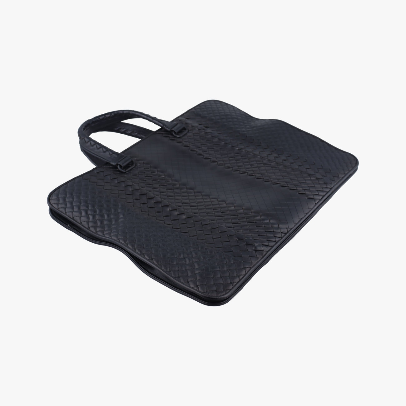 Pre-owned Bottega Veneta Intrecciato Black lambskin  handbag | stylenewstar