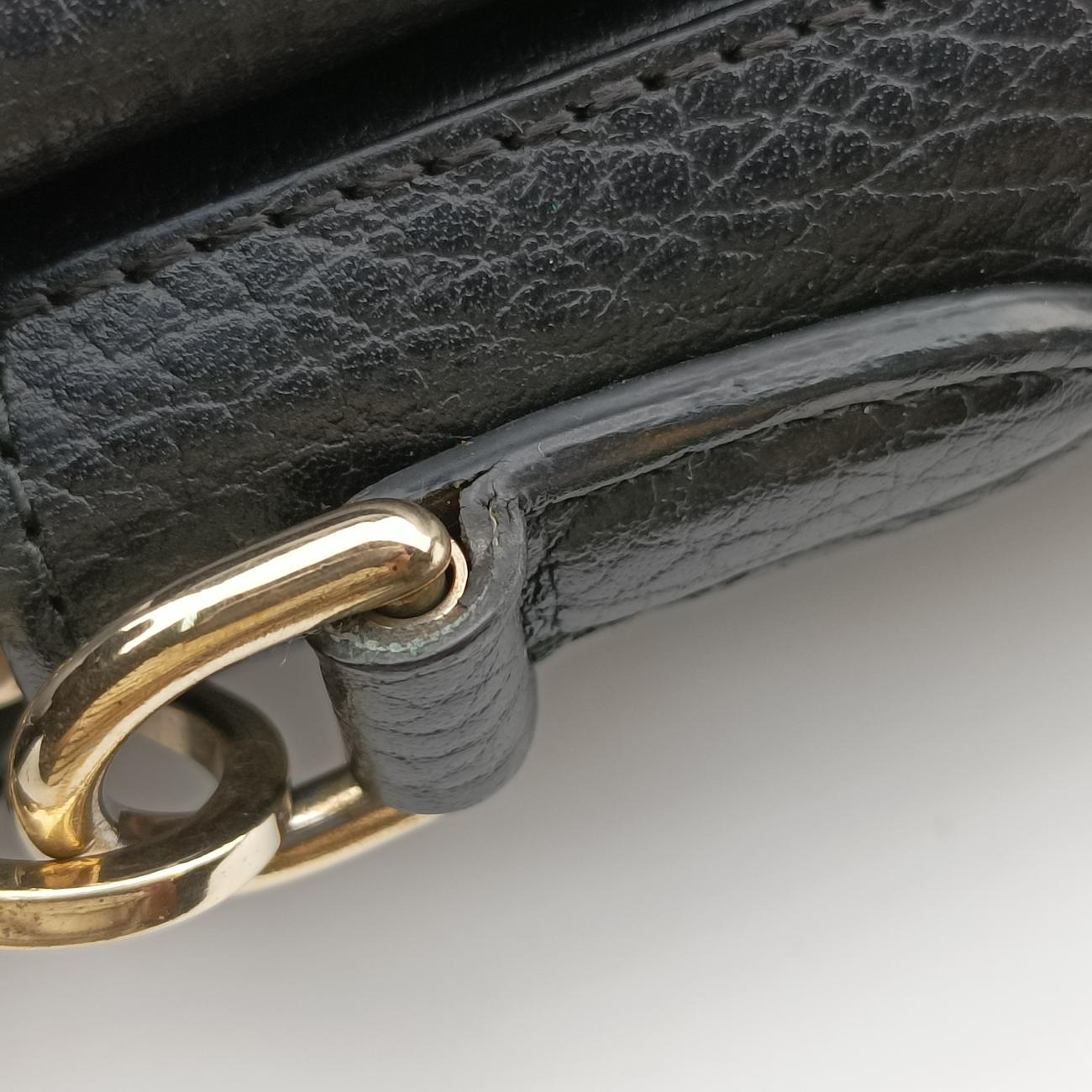 Secondhand Gucci Interlocking G Black Leather 510302 shoulderbag | stylenewstar