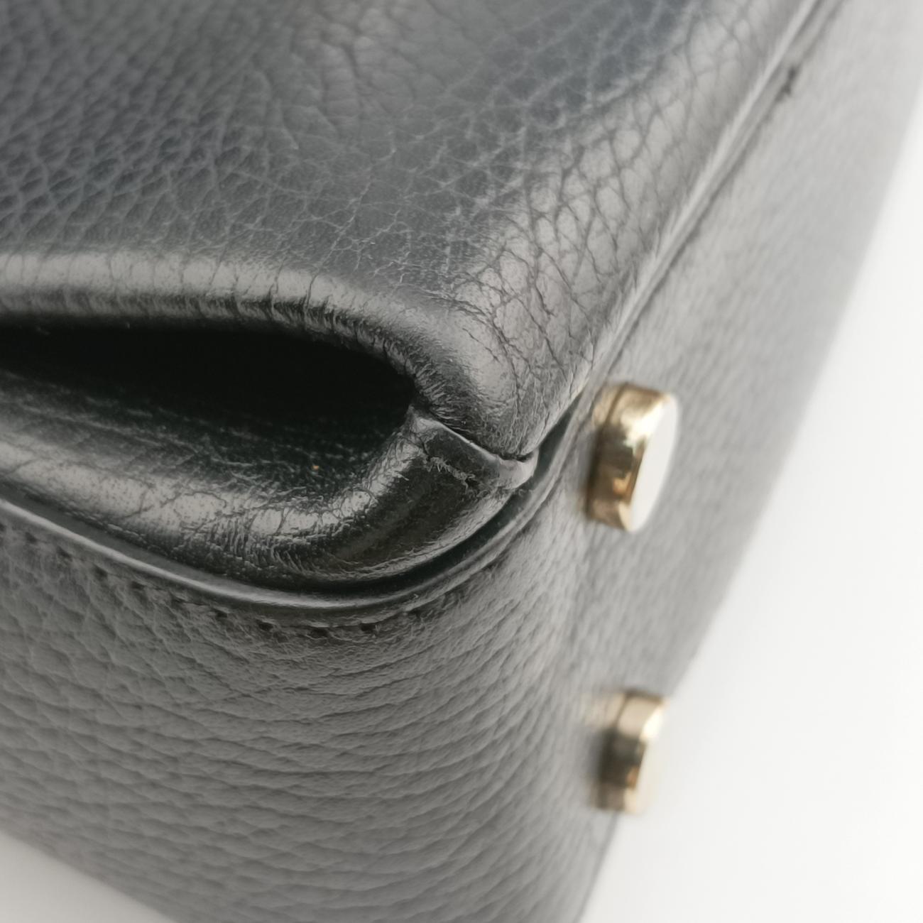 Secondhand Gucci Interlocking G Black Leather 510302 shoulderbag | stylenewstar