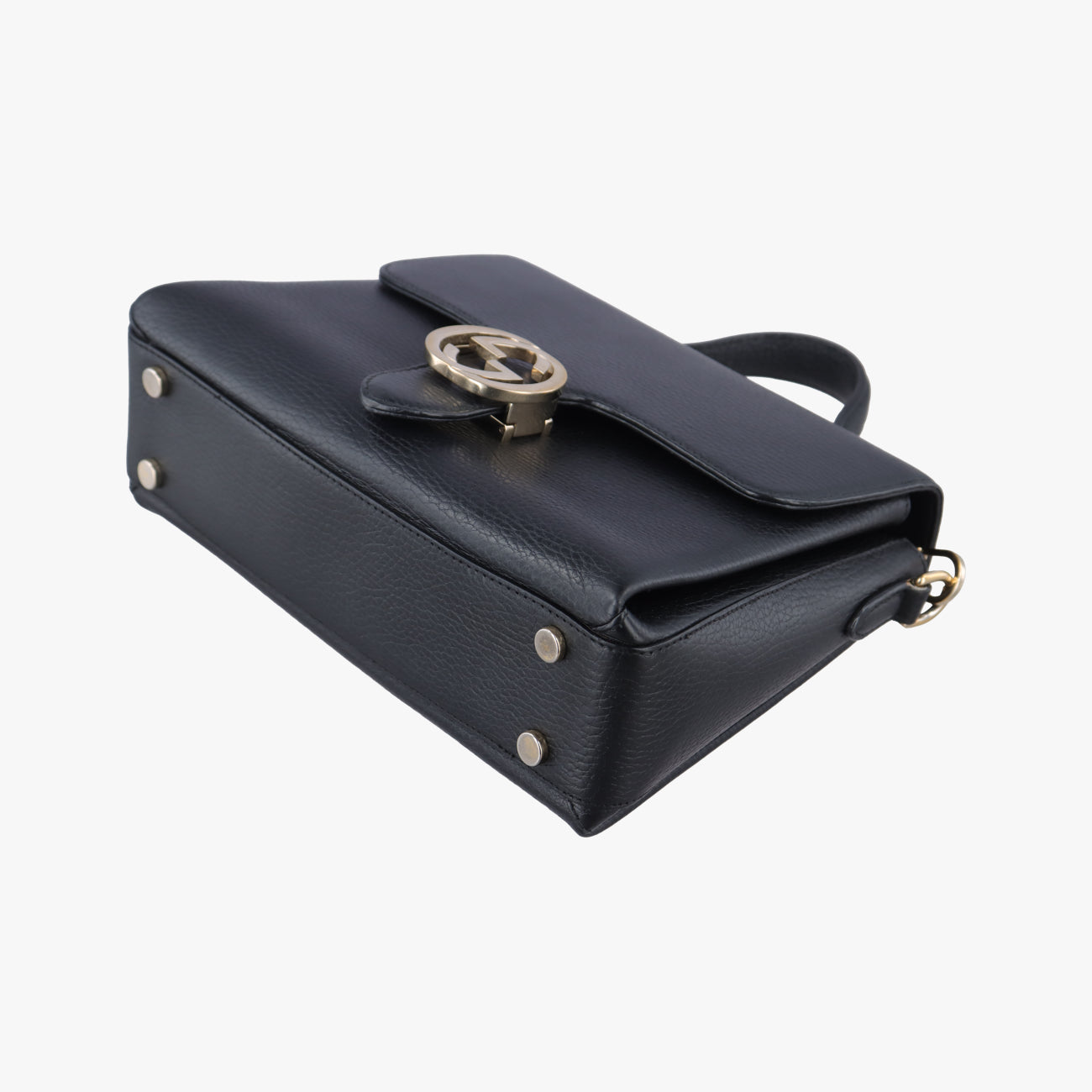 Secondhand Gucci Interlocking G Black Leather 510302 shoulderbag | stylenewstar