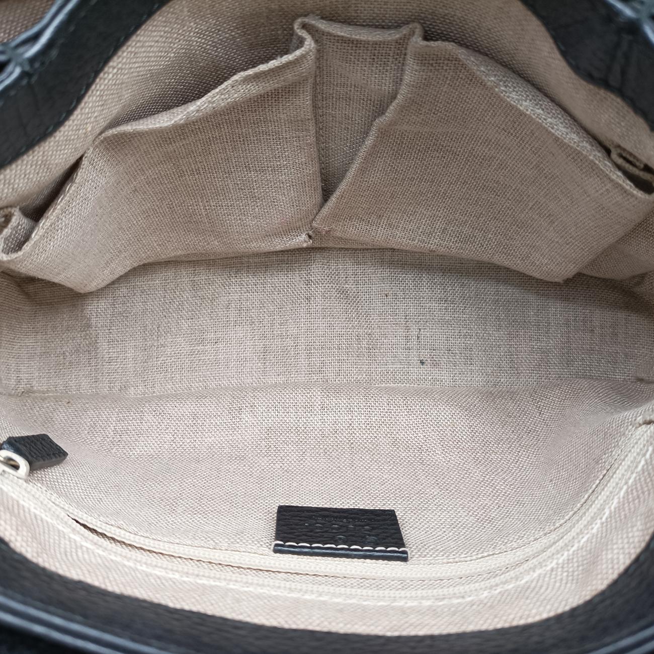 Secondhand Gucci Interlocking G Black Leather 510302 shoulderbag | stylenewstar