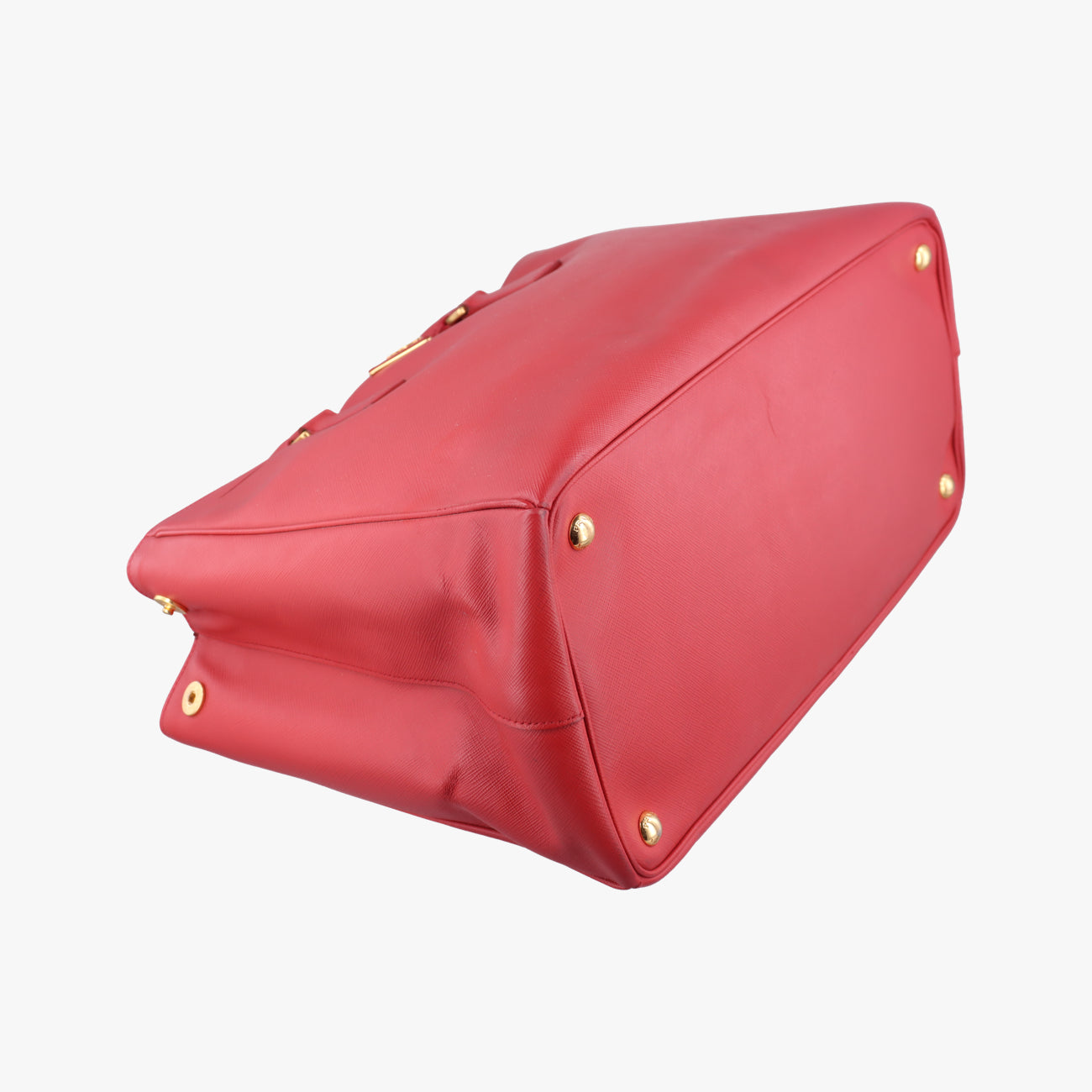 Pre-owned Prada Galleria Red SAFFIANO Leather BN1786 handbag | stylenewstar