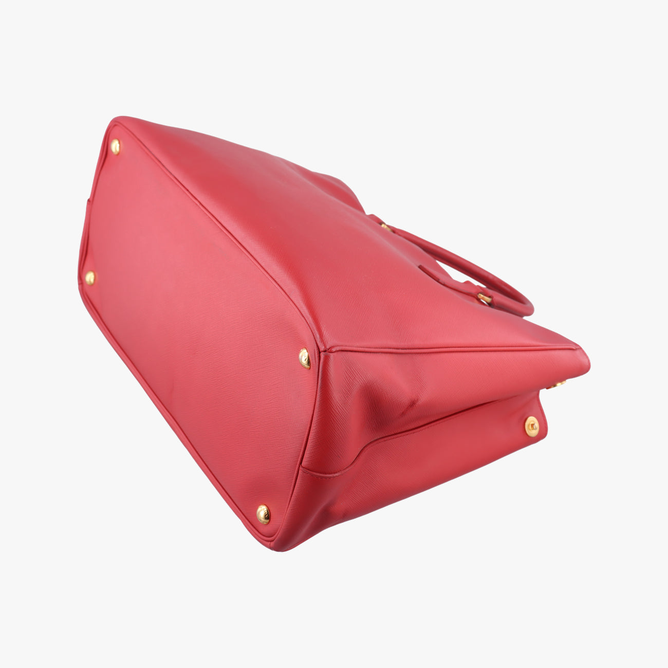 Pre-owned Prada Galleria Red SAFFIANO Leather BN1786 handbag | stylenewstar