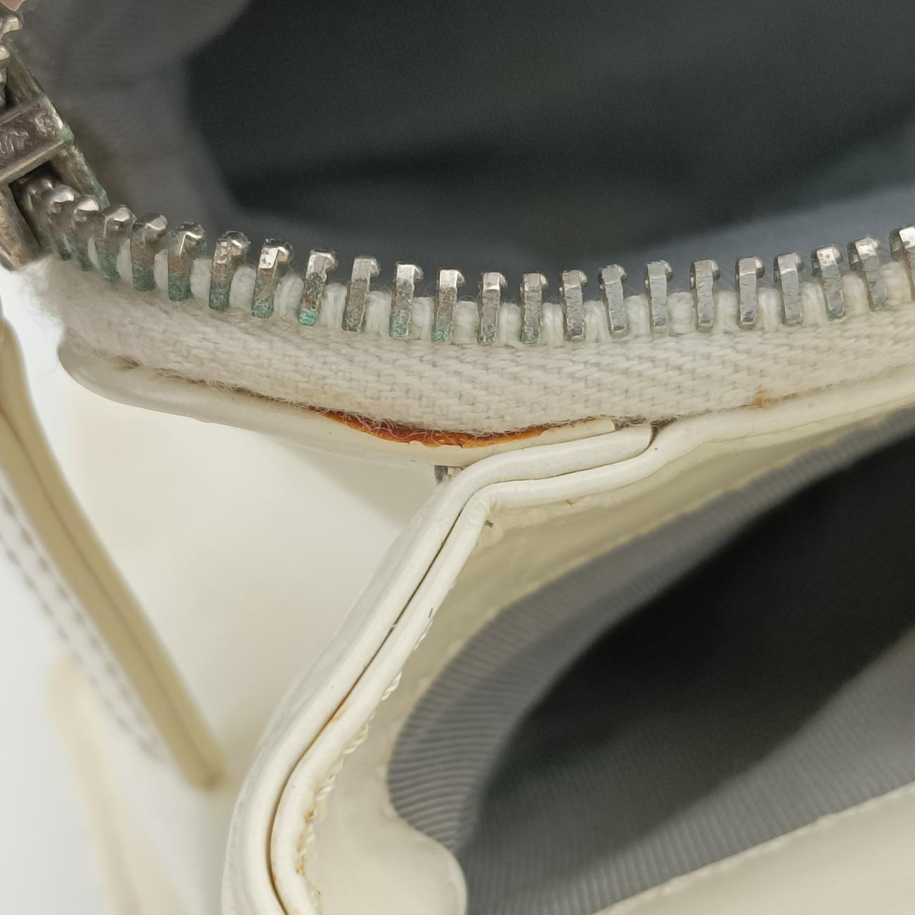 Pre-owned Chanel Jetsetter Boy Shopping Tote White Patent A67020 shoulderbag | stylenewstar