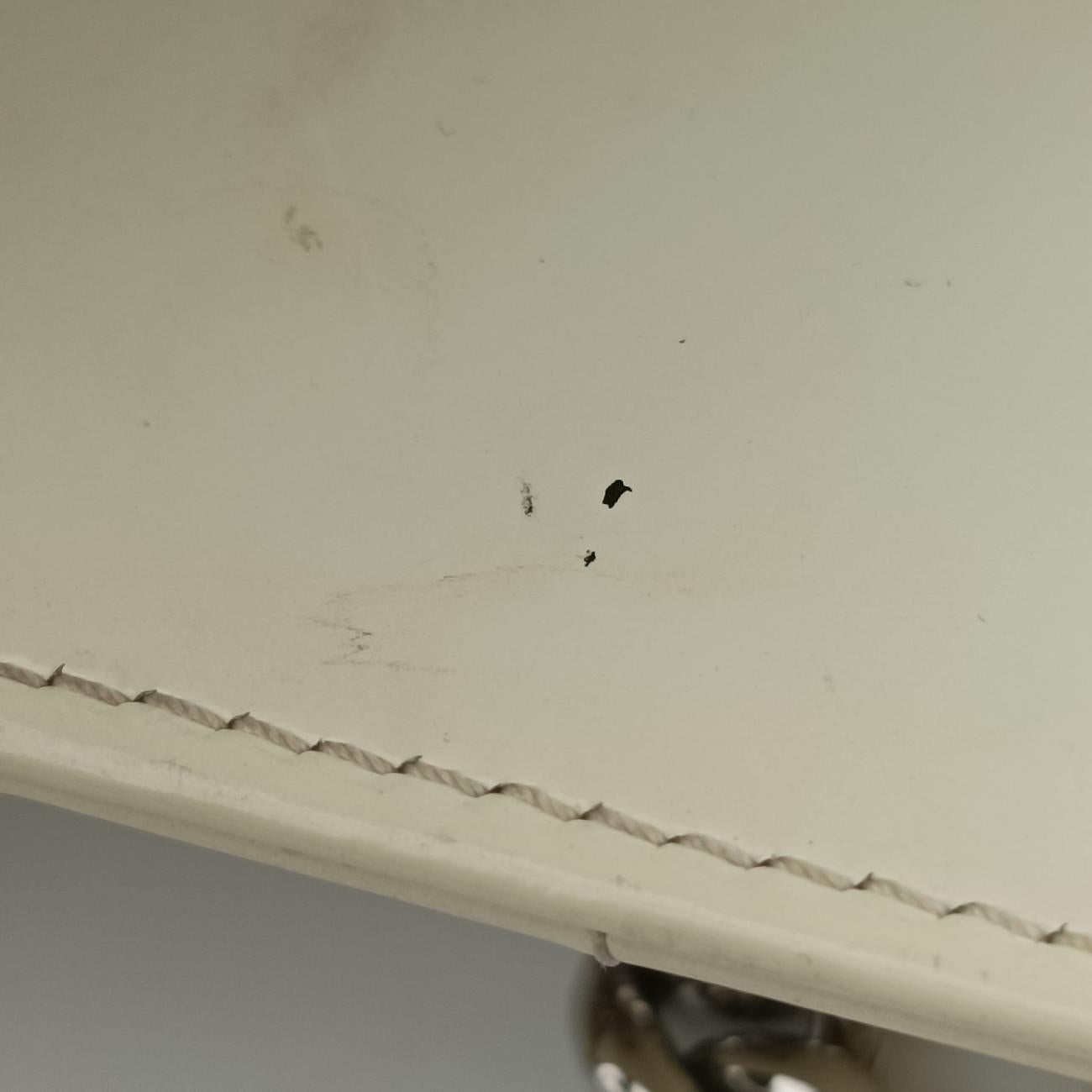 Pre-owned Chanel Jetsetter Boy Shopping Tote White Patent A67020 shoulderbag | stylenewstar