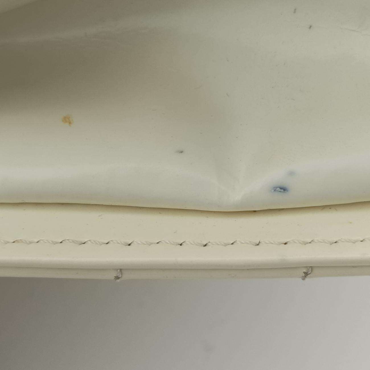 Pre-owned Chanel Jetsetter Boy Shopping Tote White Patent A67020 shoulderbag | stylenewstar