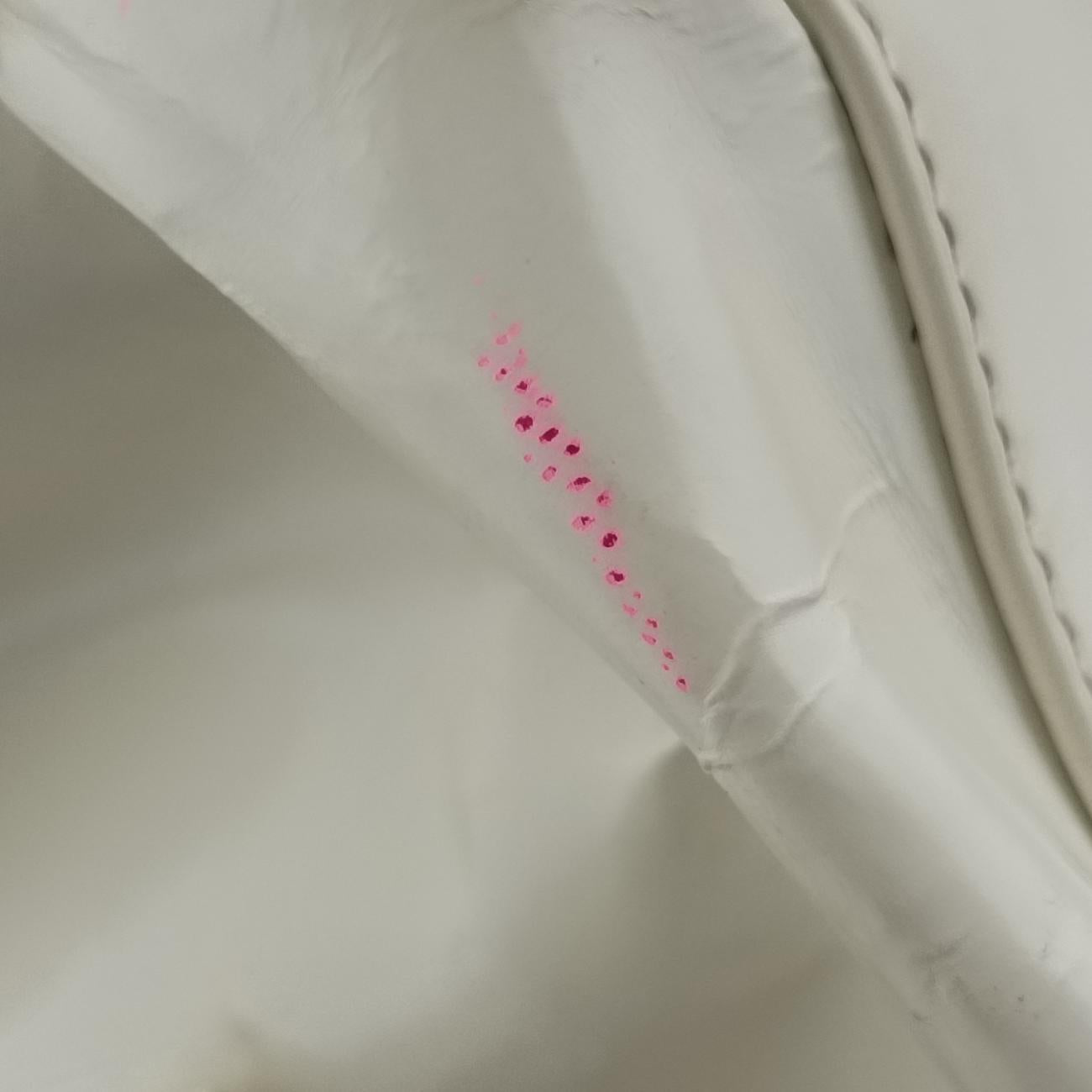 Pre-owned Chanel Jetsetter Boy Shopping Tote White Patent A67020 shoulderbag | stylenewstar