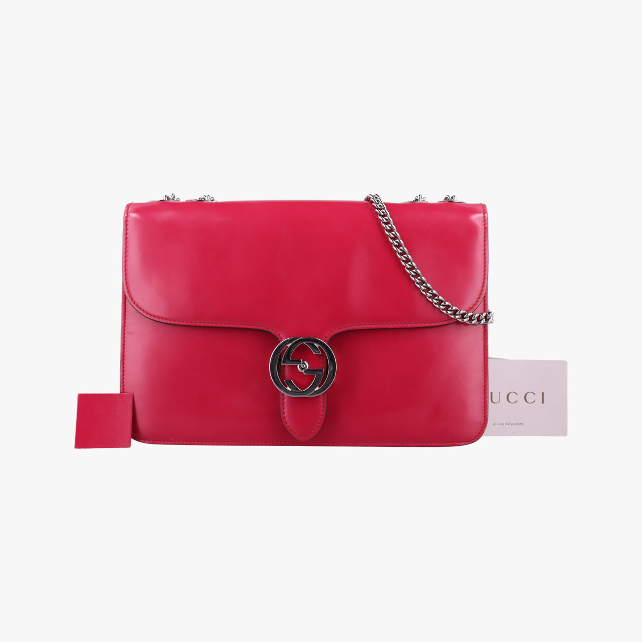 Secondhand Gucci Interlocking G Pink Patent 387606 shoulderbag | stylenewstar