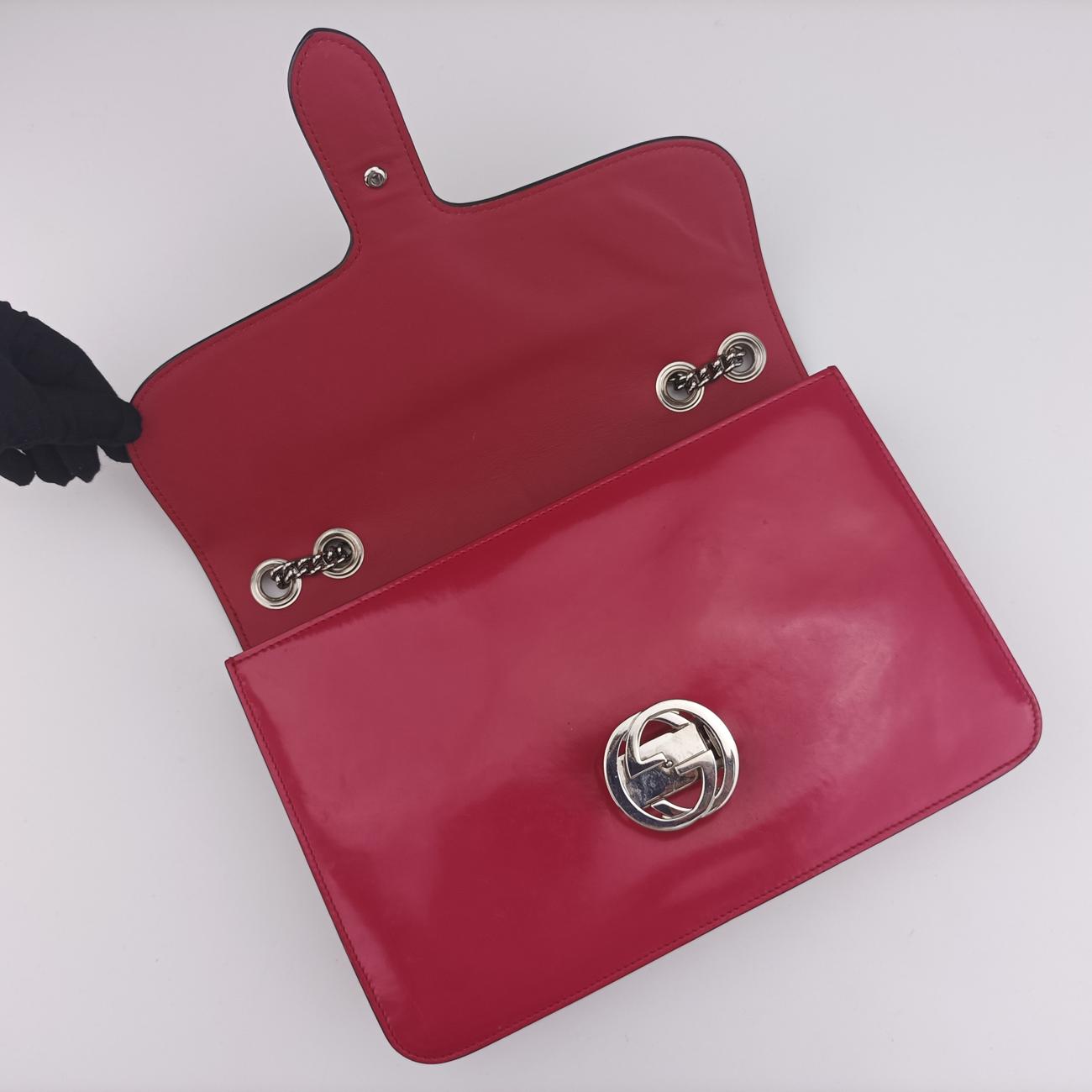 Secondhand Gucci Interlocking G Pink Patent 387606 shoulderbag | stylenewstar