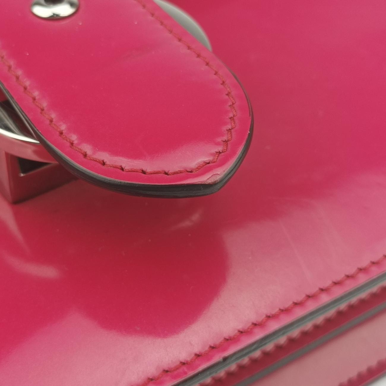 Secondhand Gucci Interlocking G Pink Patent 387606 shoulderbag | stylenewstar