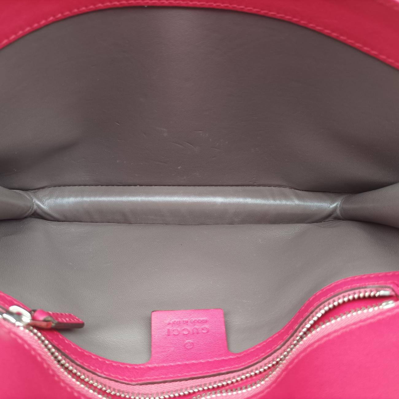 Secondhand Gucci Interlocking G Pink Patent 387606 shoulderbag | stylenewstar