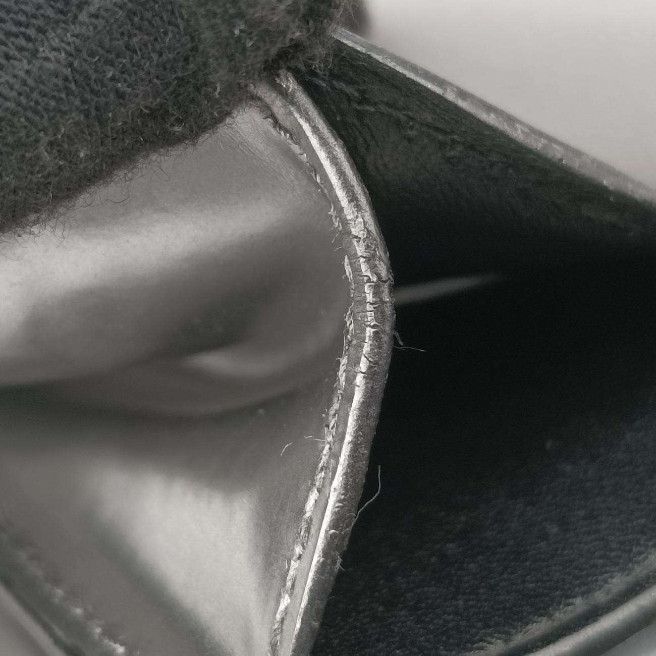 Secondhand Prada Logo Plaque Silver Leather  shoulderbag | stylenewstar