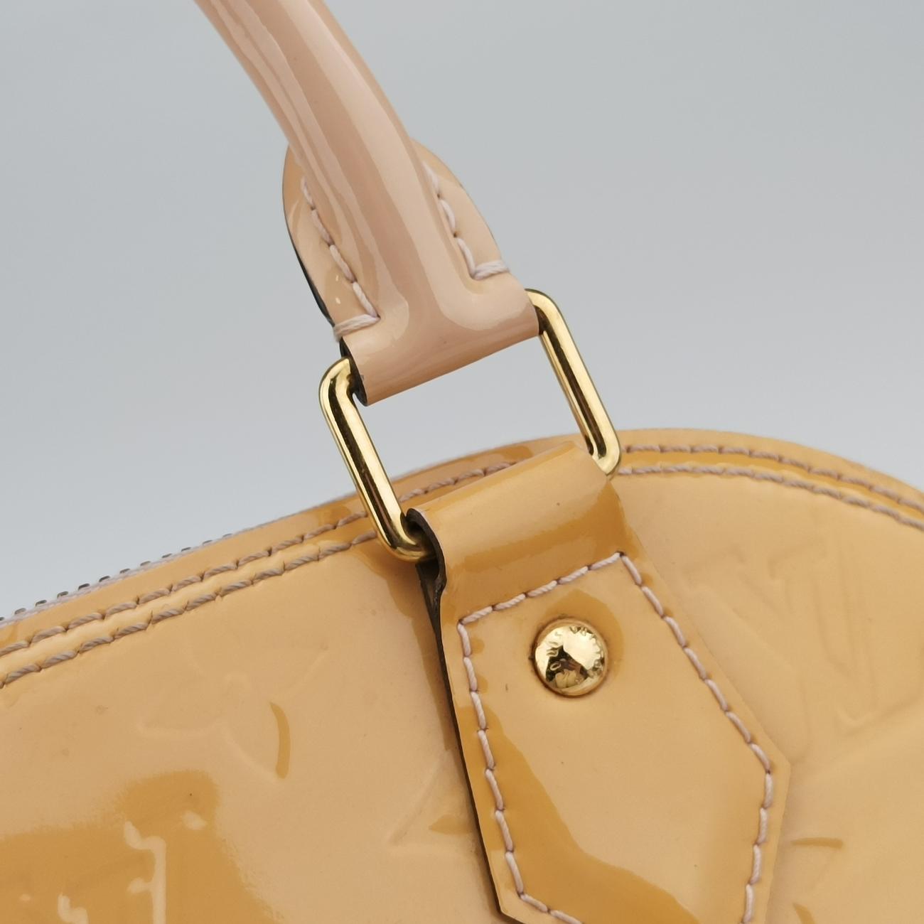 Pre-owned Louis Vuitton Alma BB ROSE FLORENTIN Vernis M91607 shoulderbag | stylenewstar