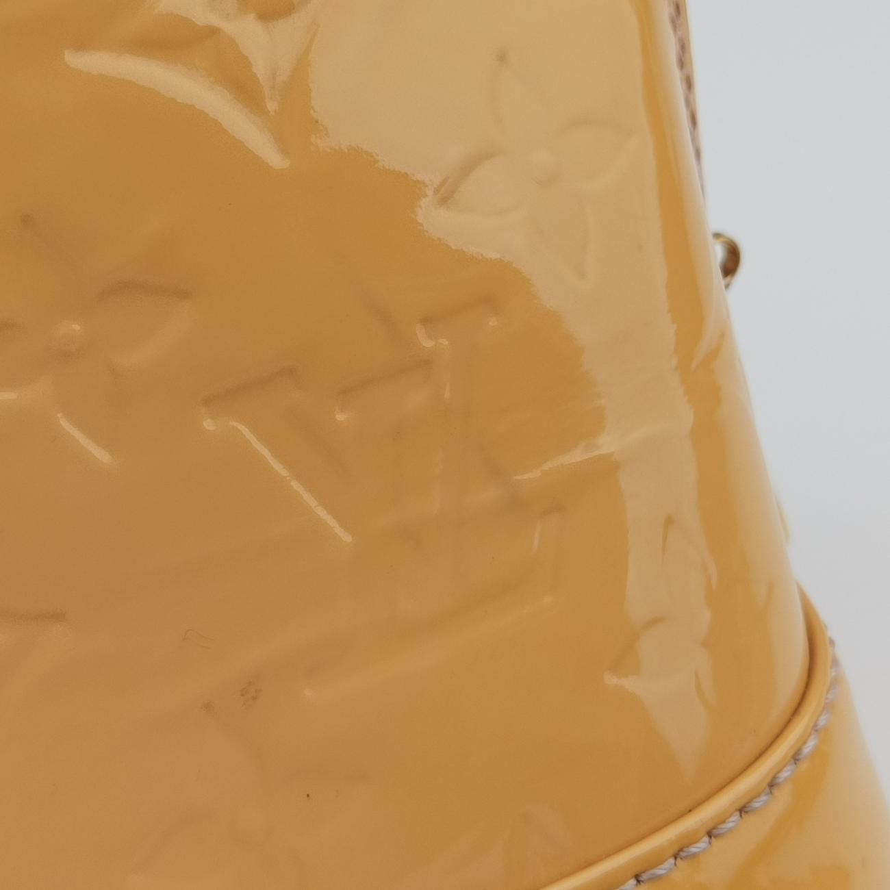 Pre-owned Louis Vuitton Alma BB ROSE FLORENTIN Vernis M91607 shoulderbag | stylenewstar