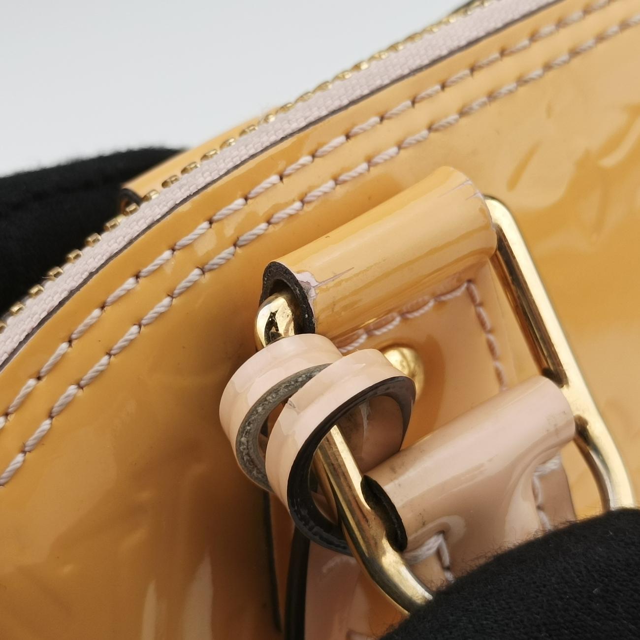 Pre-owned Louis Vuitton Alma BB ROSE FLORENTIN Vernis M91607 shoulderbag | stylenewstar