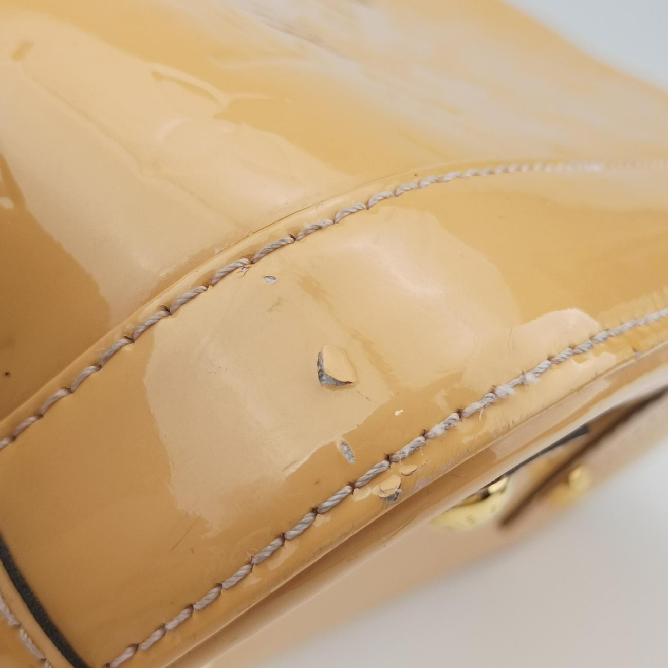 Pre-owned Louis Vuitton Alma BB ROSE FLORENTIN Vernis M91607 shoulderbag | stylenewstar