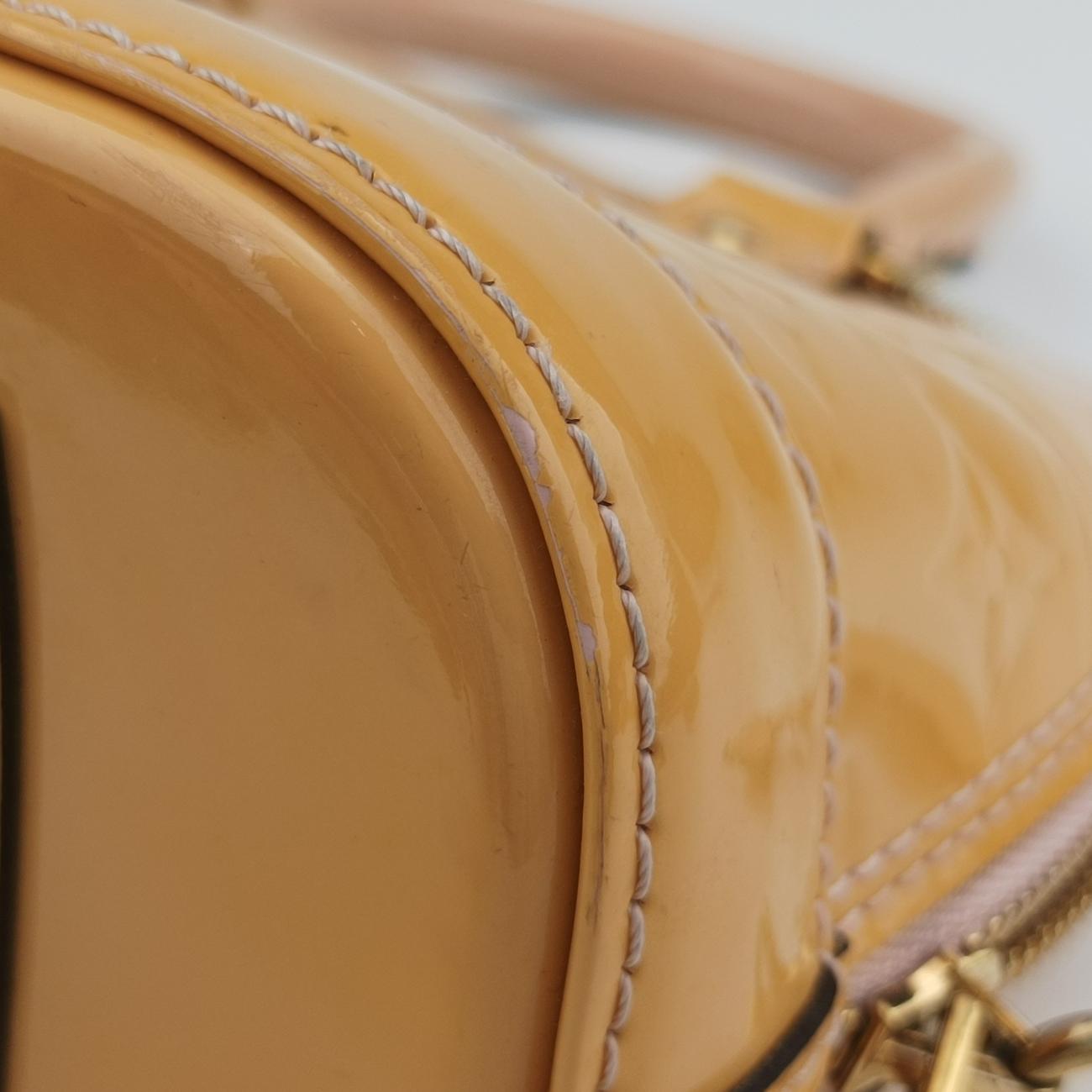 Pre-owned Louis Vuitton Alma BB ROSE FLORENTIN Vernis M91607 shoulderbag | stylenewstar