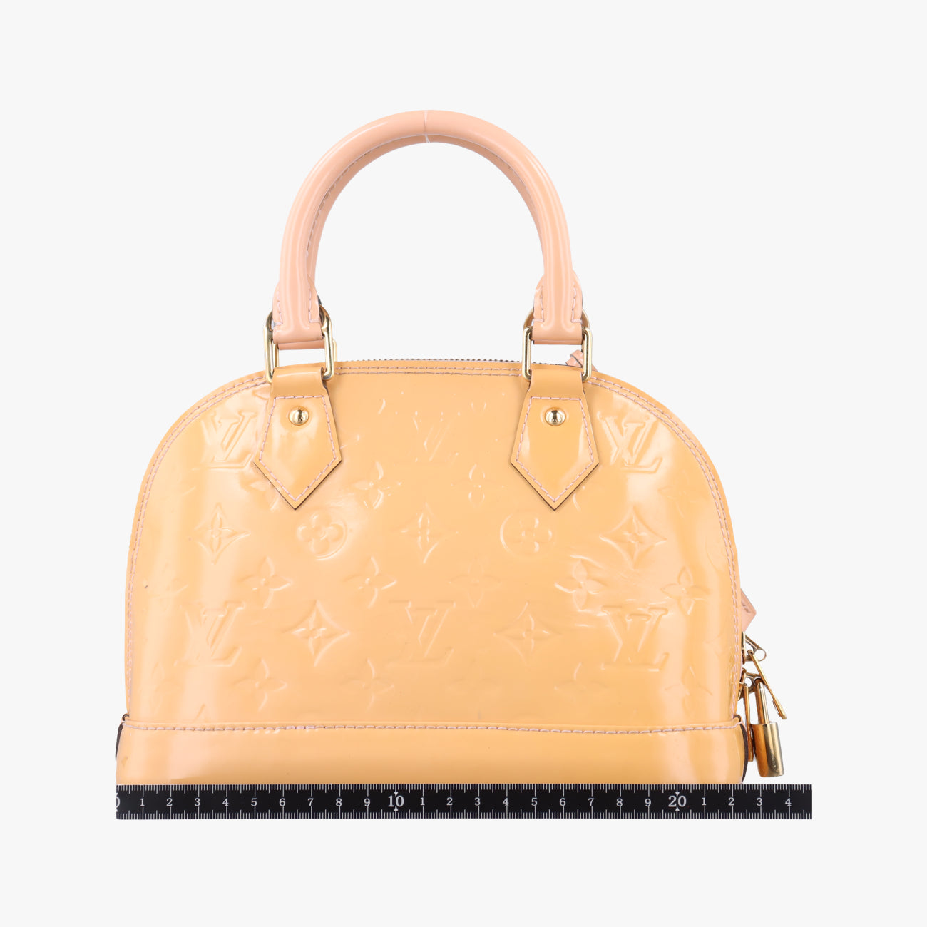 Pre-owned Louis Vuitton Alma BB ROSE FLORENTIN Vernis M91607 shoulderbag | stylenewstar