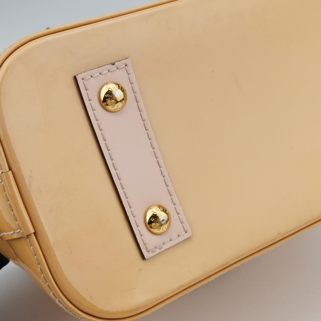 Pre-owned Louis Vuitton Alma BB ROSE FLORENTIN Vernis M91607 shoulderbag | stylenewstar