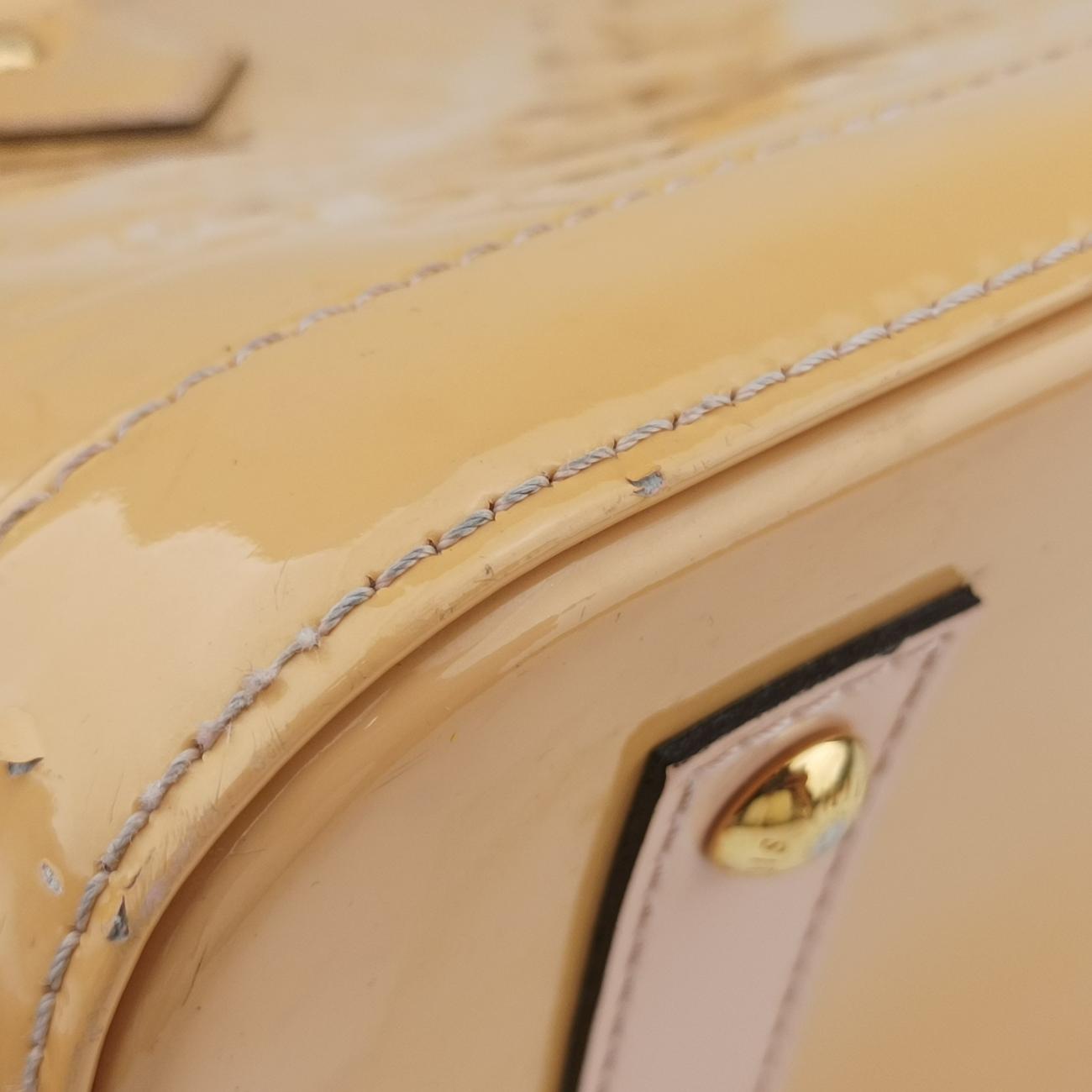 Pre-owned Louis Vuitton Alma BB ROSE FLORENTIN Vernis M91607 shoulderbag | stylenewstar