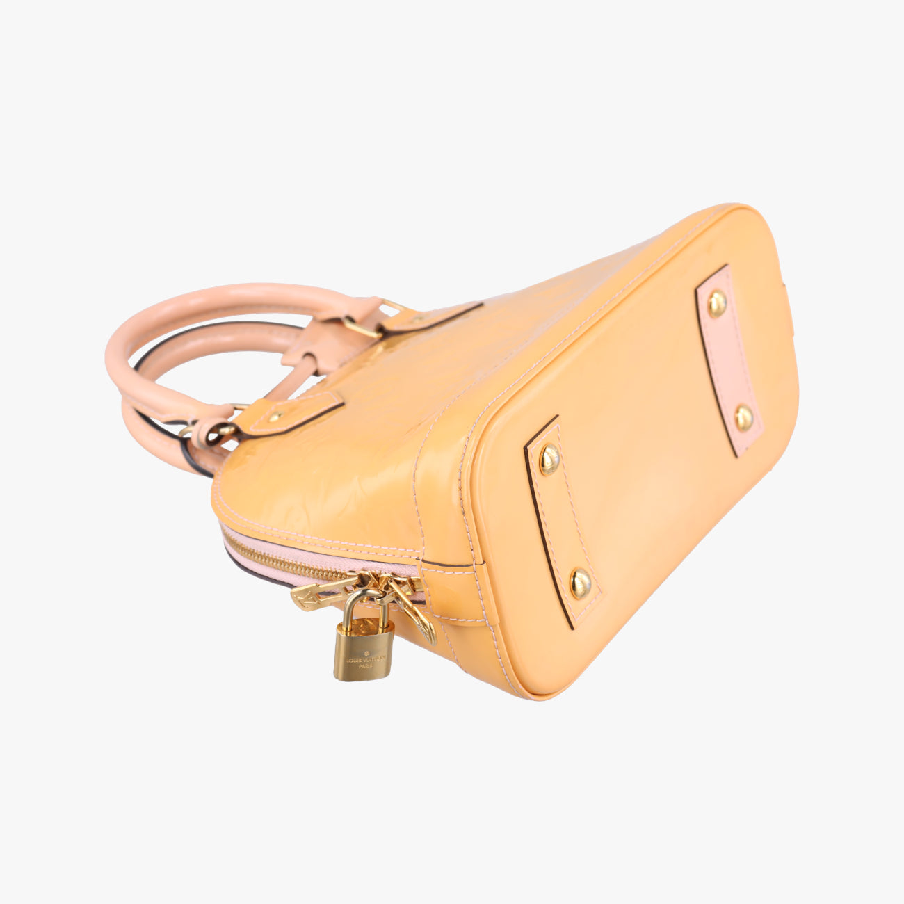 Pre-owned Louis Vuitton Alma BB ROSE FLORENTIN Vernis M91607 shoulderbag | stylenewstar