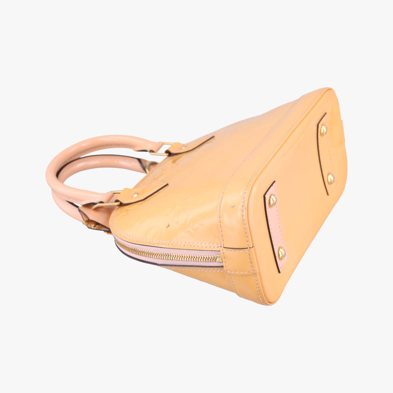 Pre-owned Louis Vuitton Alma BB ROSE FLORENTIN Vernis M91607 shoulderbag | stylenewstar