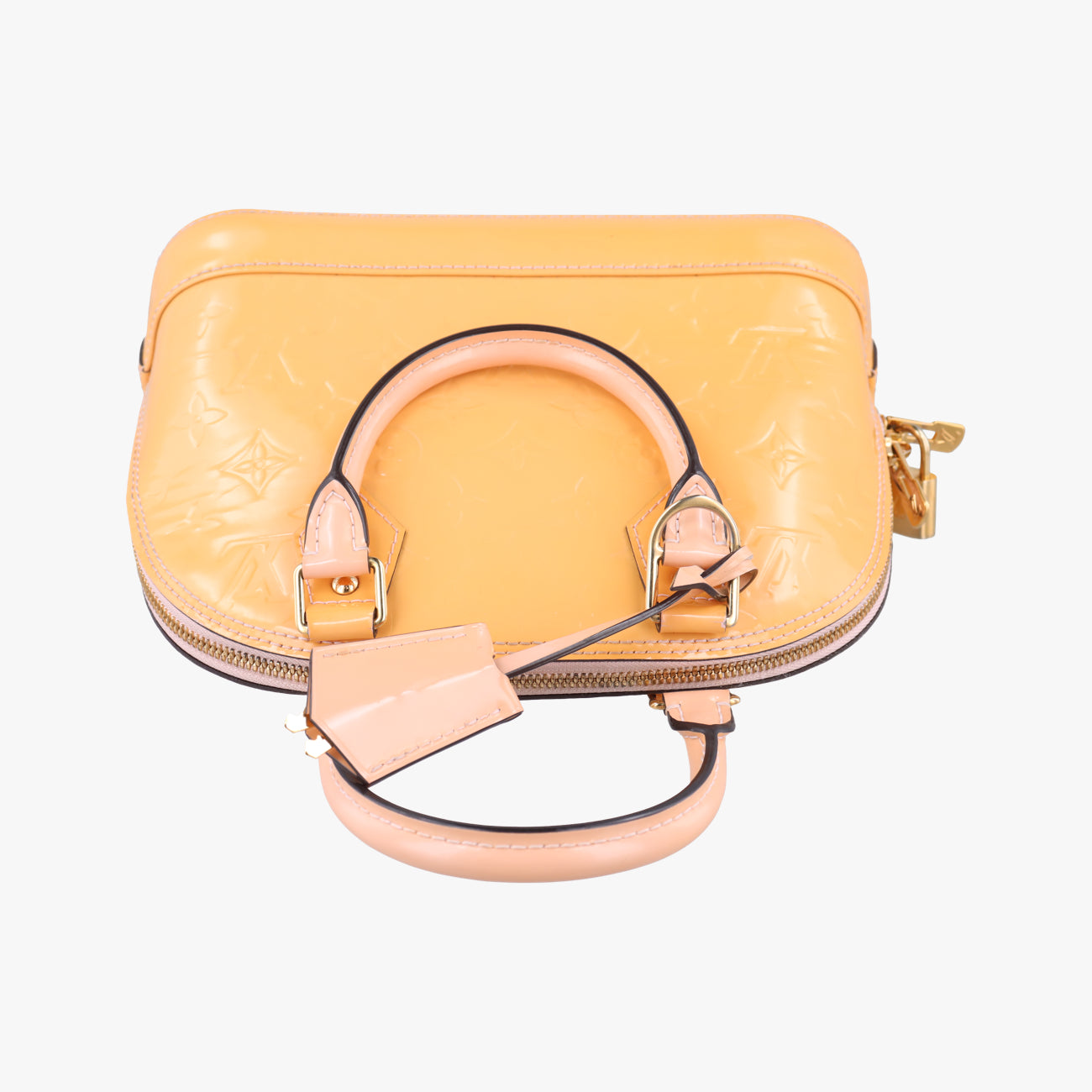 Pre-owned Louis Vuitton Alma BB ROSE FLORENTIN Vernis M91607 shoulderbag | stylenewstar