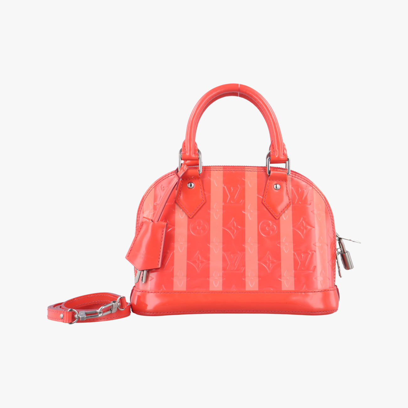 Secondhand Louis Vuitton Alma BB Poppy Petal Vernis M90968 shoulderbag | stylenewstar