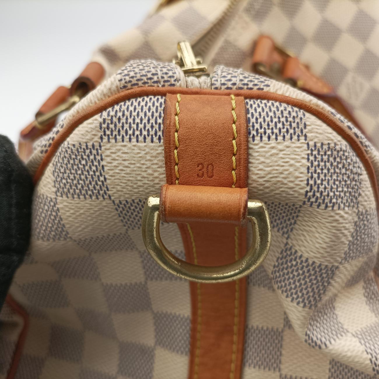 Pre-owned Louis Vuitton Speedy 30 Azur Damier　Canvas N41533 shoulderbag | stylenewstar