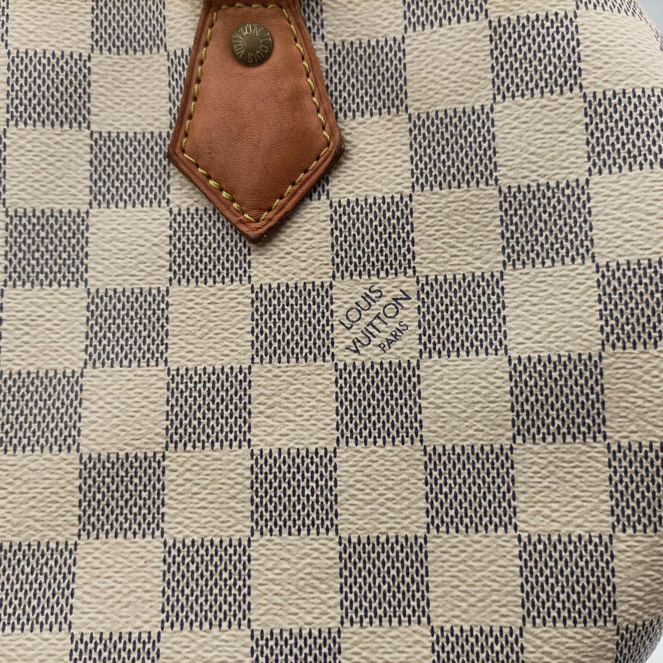 Pre-owned Louis Vuitton Speedy 30 Azur Damier　Canvas N41533 shoulderbag | stylenewstar