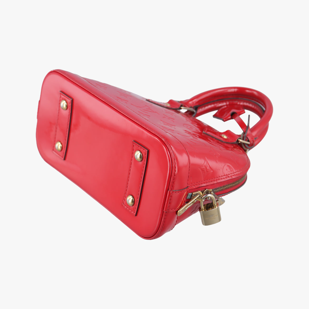 Secondhand Louis Vuitton Alma BB CERISE Vernis M90174 shoulderbag | stylenewstar