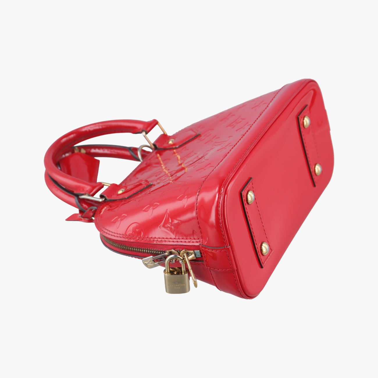 Secondhand Louis Vuitton Alma BB CERISE Vernis M90174 shoulderbag | stylenewstar