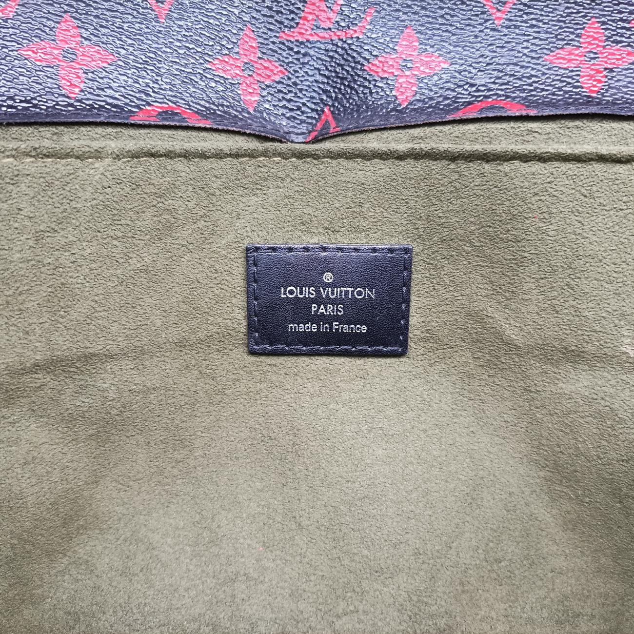 Pre-owned Louis Vuitton Pochette MéTIS MM black×Anfrarouge Monogram Canvas M41462 shoulderbag | stylenewstar