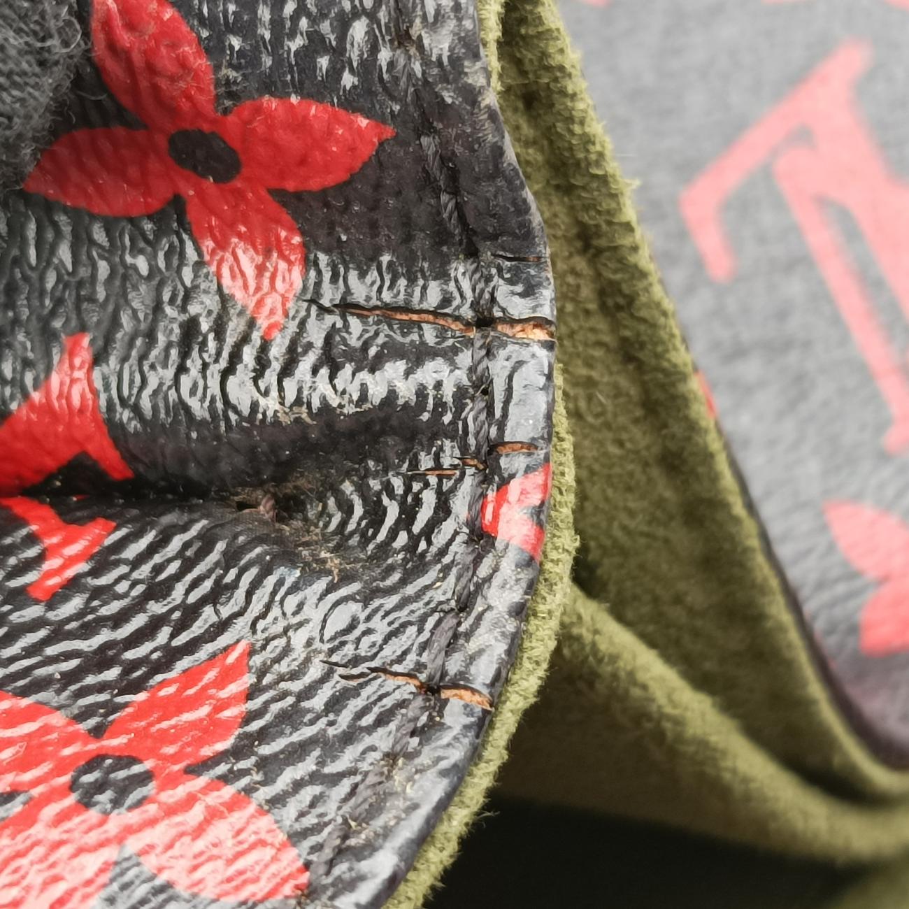 Pre-owned Louis Vuitton Pochette MéTIS MM black×Anfrarouge Monogram Canvas M41462 shoulderbag | stylenewstar