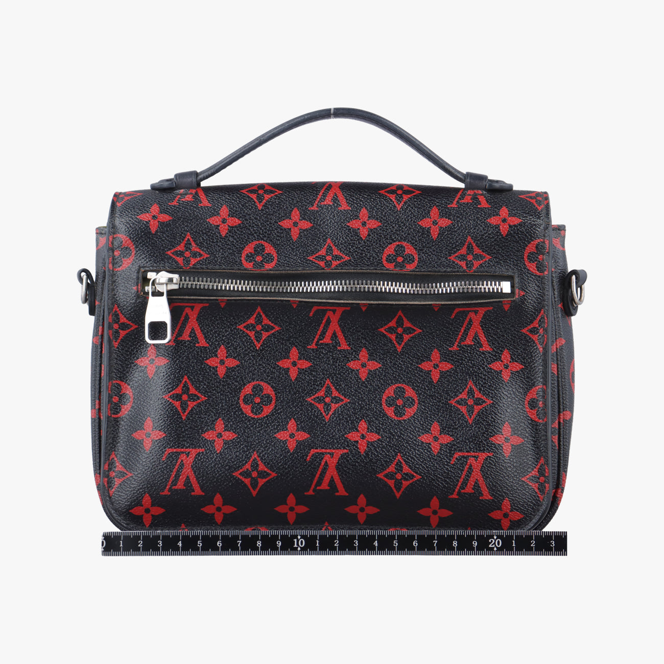 Pre-owned Louis Vuitton Pochette MéTIS MM black×Anfrarouge Monogram Canvas M41462 shoulderbag | stylenewstar