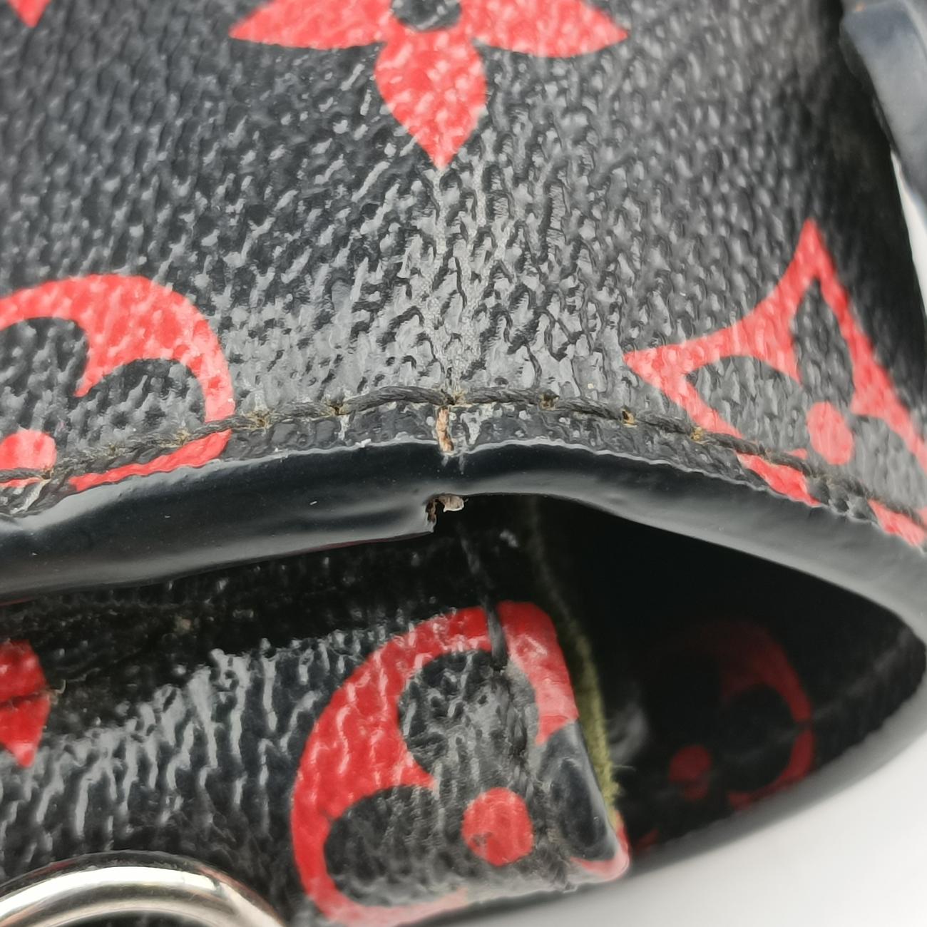 Pre-owned Louis Vuitton Pochette MéTIS MM black×Anfrarouge Monogram Canvas M41462 shoulderbag | stylenewstar