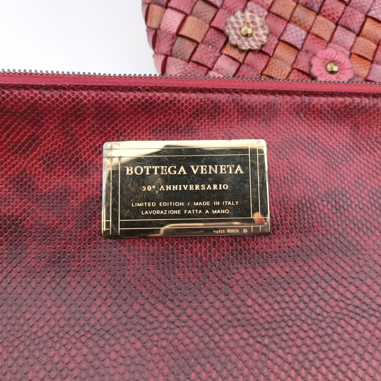 Pre-owned Bottega Veneta Intrecciato Red×Multicolour Leather  shoulderbag | stylenewstar