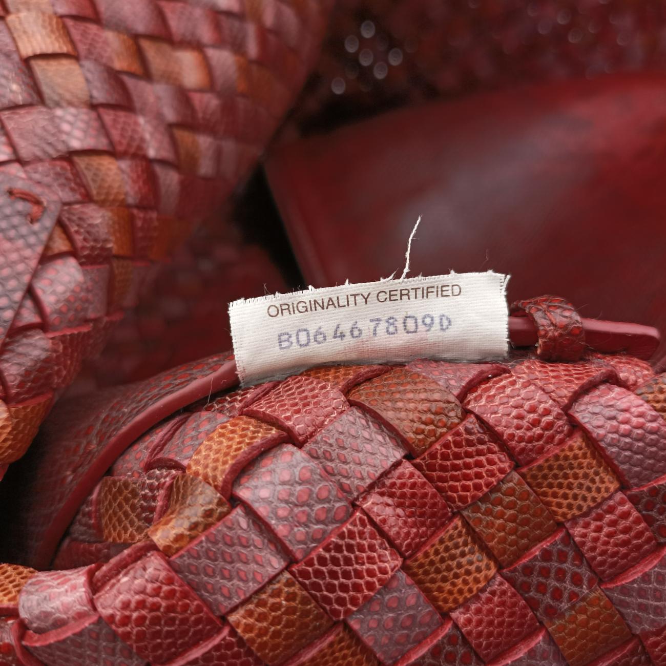 Pre-owned Bottega Veneta Intrecciato Red×Multicolour Leather  shoulderbag | stylenewstar