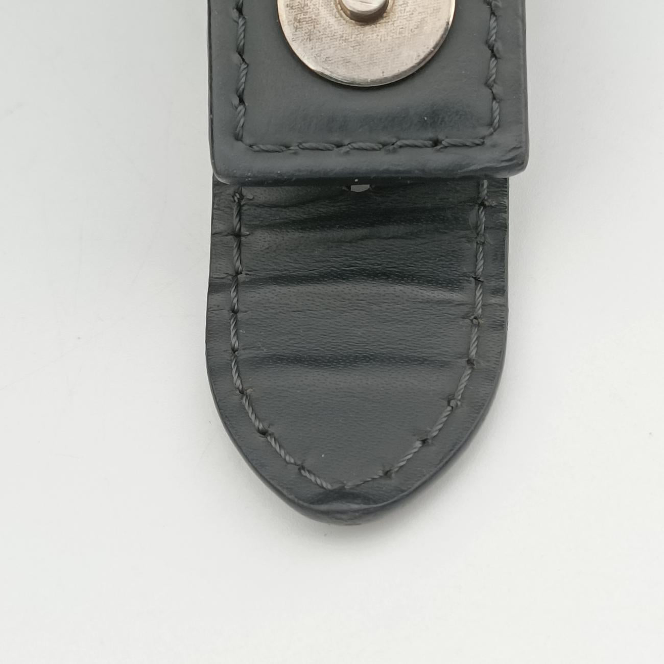 Pre-owned Louis Vuitton Newport Messenger PM black x navy Damier Cobalt N41587 crossbodybag | stylenewstar