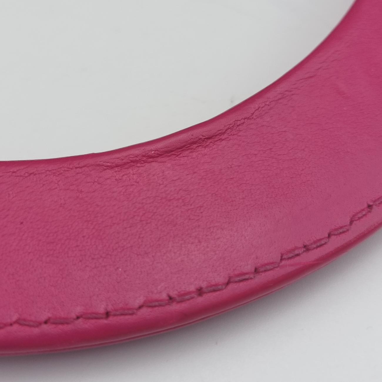 Pre-owned Christian Dior Diorissimo Rose Leather  shoulderbag | stylenewstar