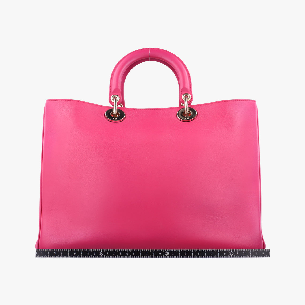 Pre-owned Christian Dior Diorissimo Rose Leather  shoulderbag | stylenewstar